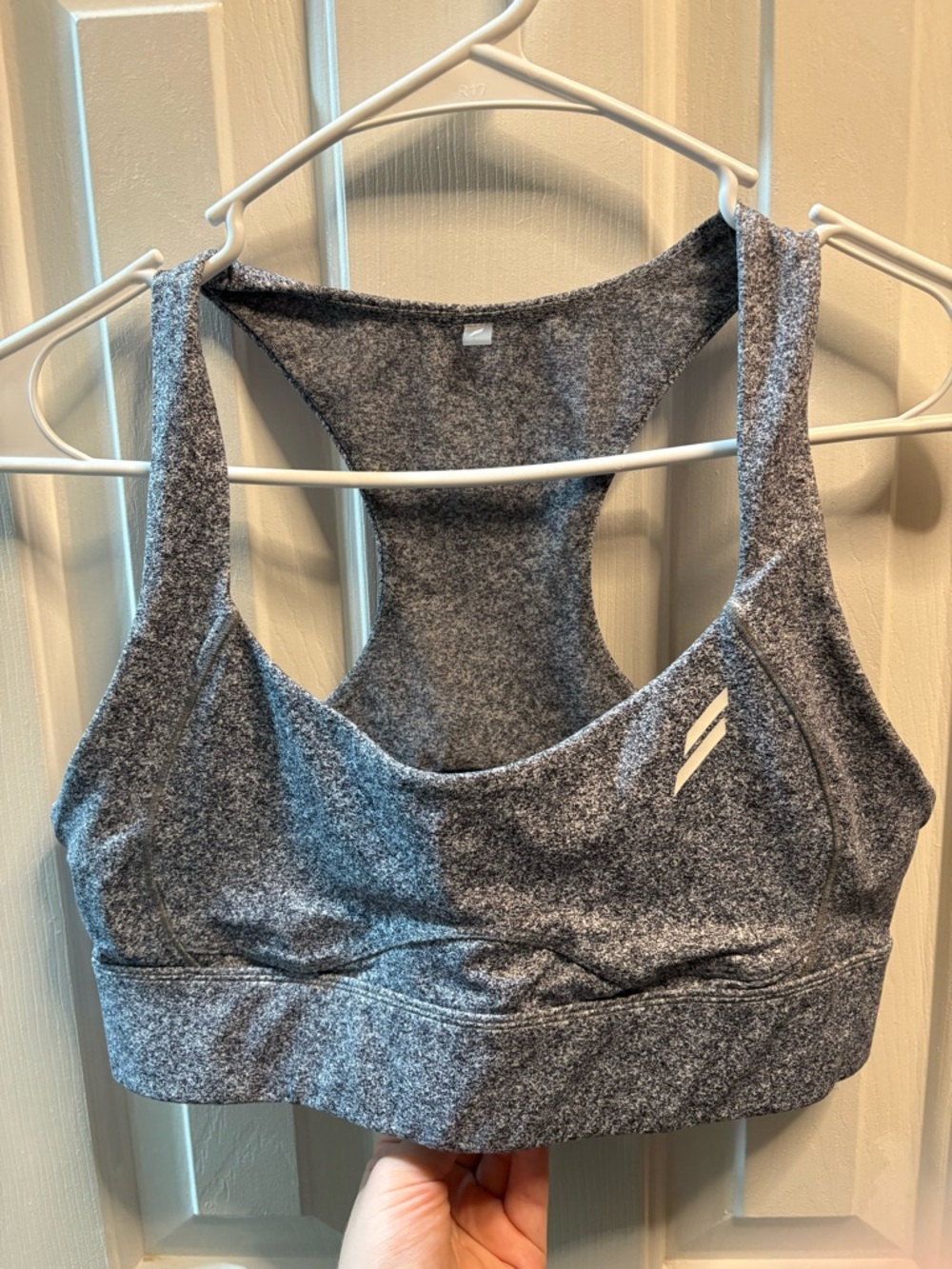 DOYOUEVEN Women's Heathered Gray Sports Bra
